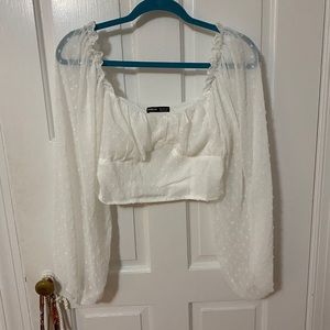 shein white blouse